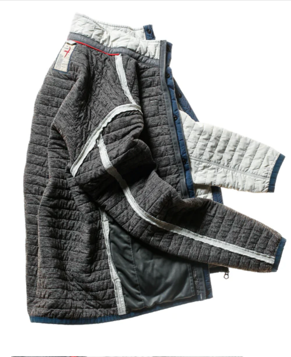 【REMI RELIEF】SUEDE LIKE RAGLAN ZIPJACKET REMI RELIEF」 RN27353101 SP加工3飛び裏毛クルー（Paris 1970