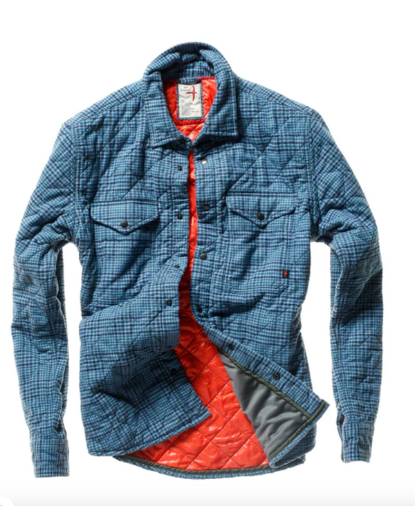 Relwen Quilted Flannel Shirt Jacket