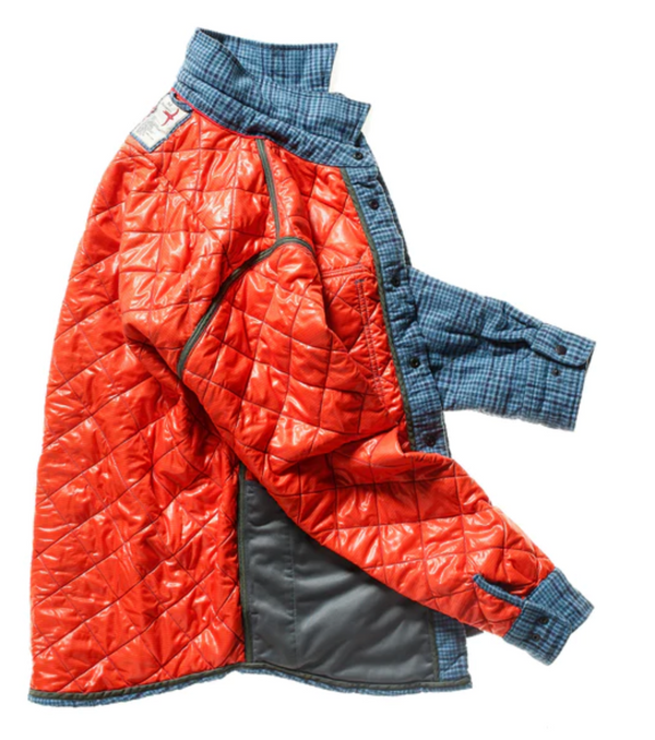 Relwen Quilted Flannel Shirt Jacket