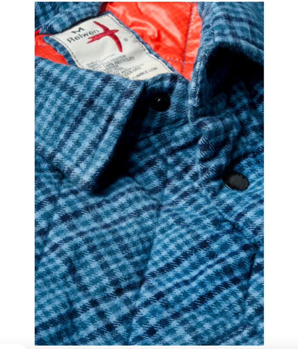 Relwen Quilted Flannel Shirt Jacket