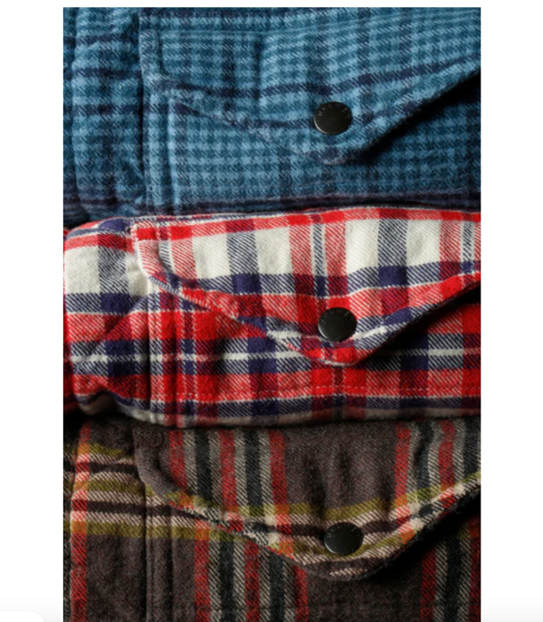 Relwen Quilted Flannel Shirt Jacket