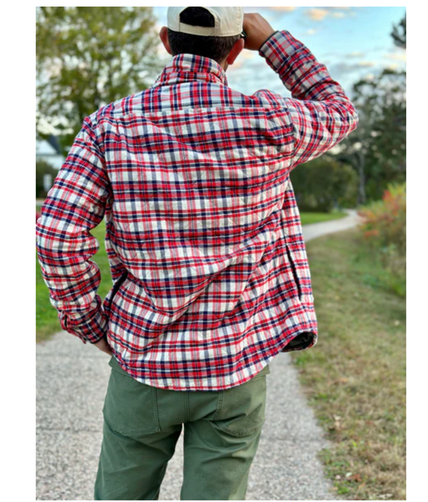 Relwen Quilted Flannel Shirt Jacket