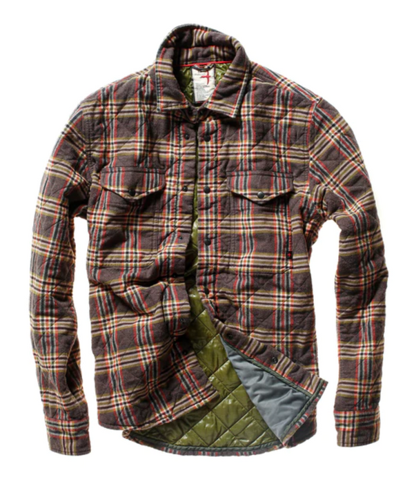 Relwen Quilted Flannel Shirt Jacket