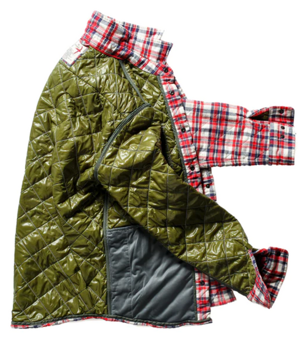 Relwen Quilted Flannel Shirt Jacket