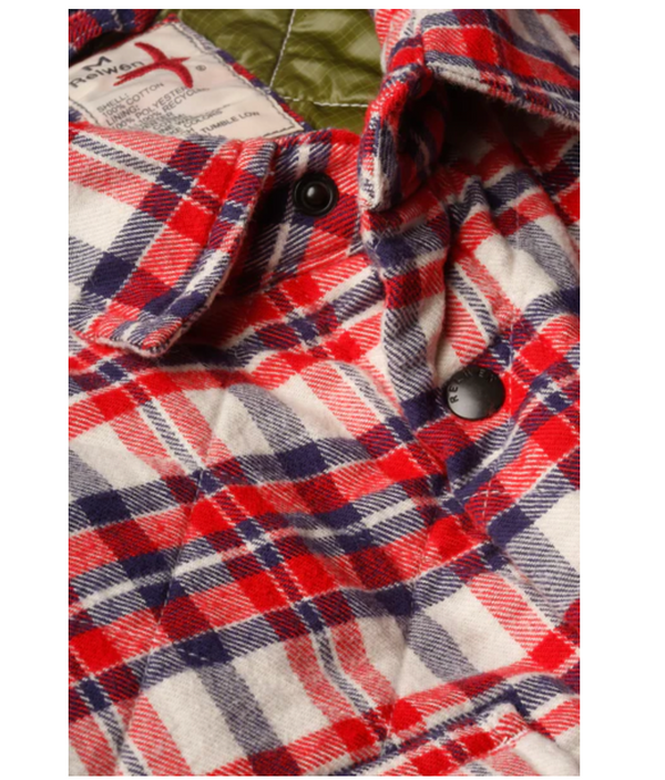 Relwen Quilted Flannel Shirt Jacket