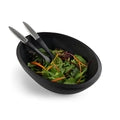 Nambe Noir Salad Bowl with Servers