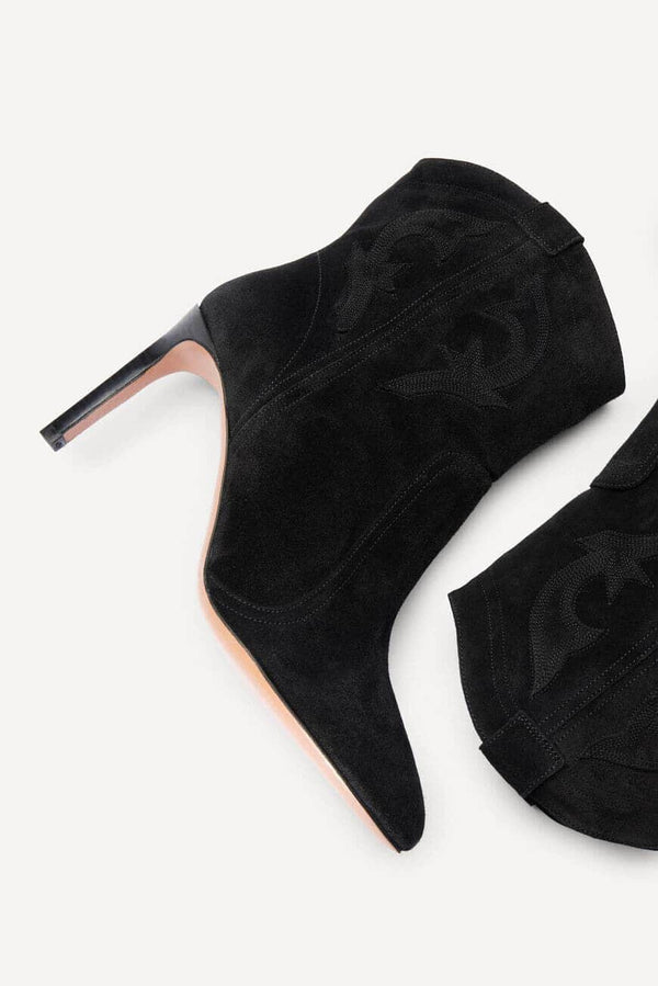 ba&sh Suede High Heel Ankle Boots