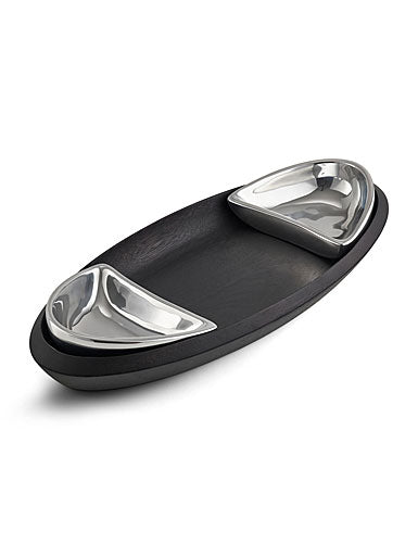 Nambe Noir Triple Condiment