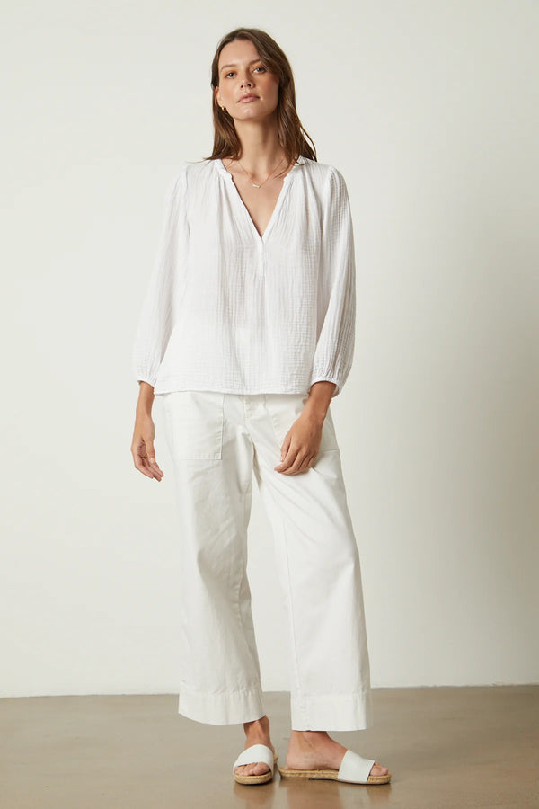 VELVET MYA COTTON CANVAS PANT