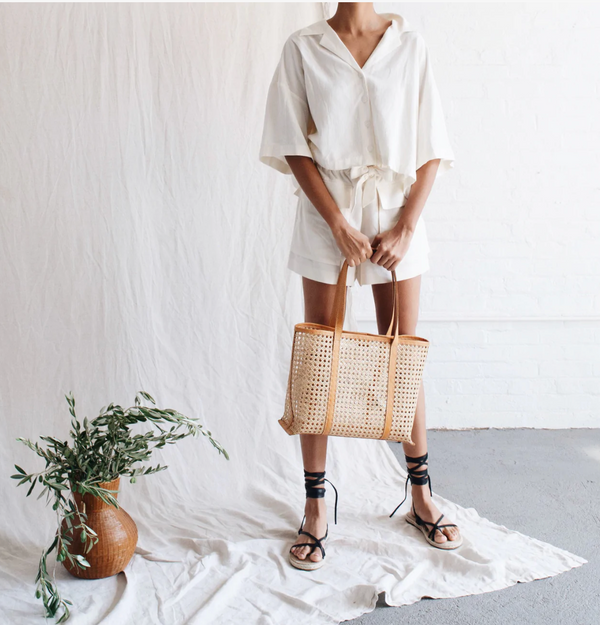 Bembien Margot Medium Rattan Tote