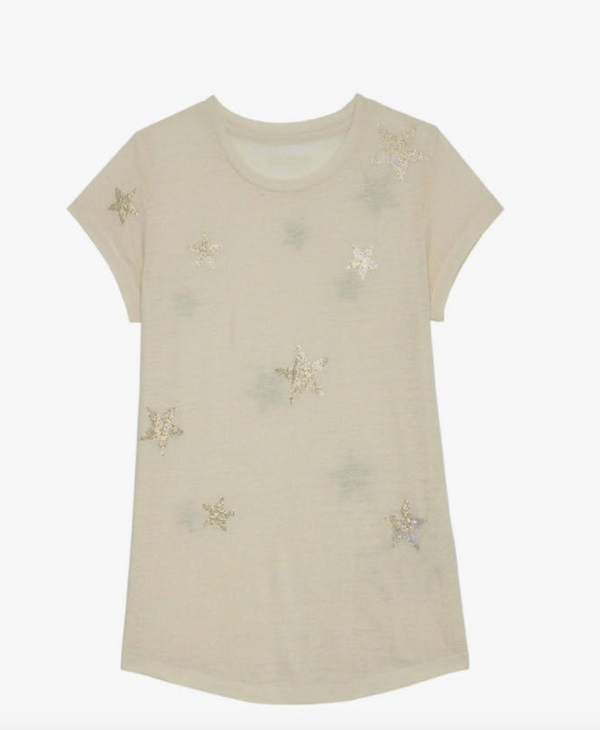 Zadig & Voltaire Diamanté Stars Tee