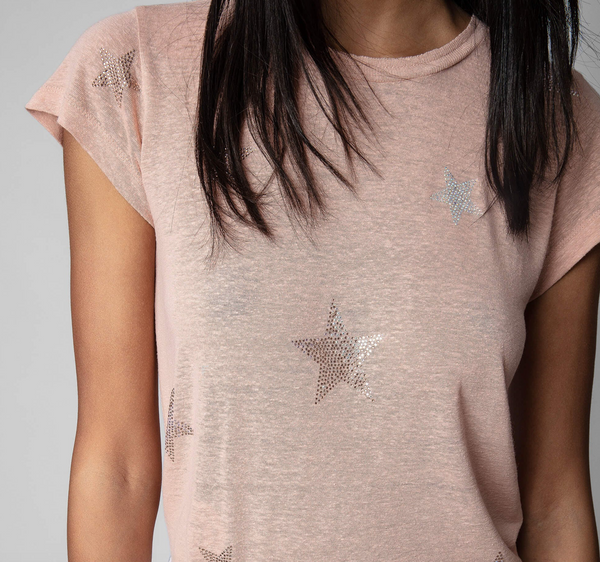 Zadig & Voltaire Diamanté Stars Tee