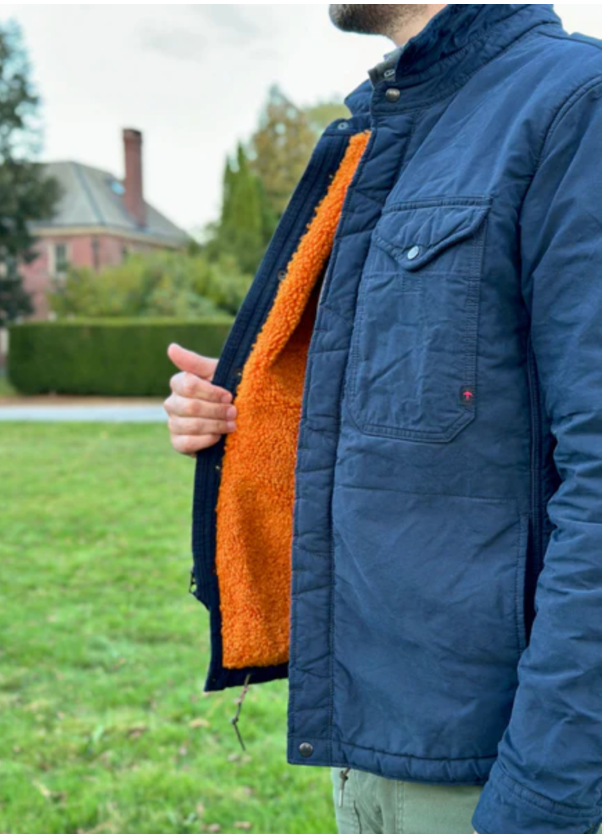 Relwen waxed snap cpo top jacket