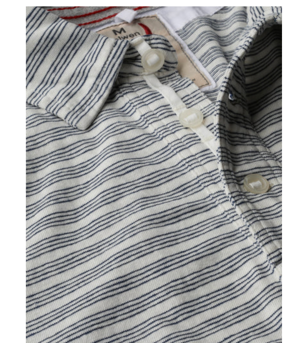 Relwen Hemp Stripe Polo