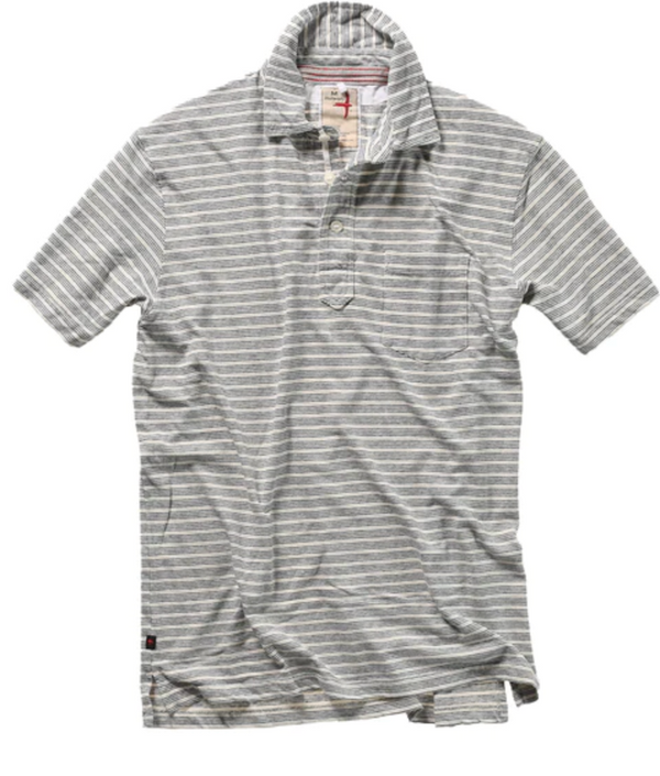 Relwen Hemp Stripe Polo