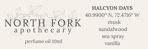 North Fork Apothecary Perfume Oil - Halcyon Days