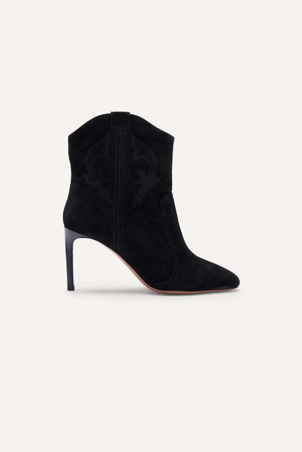 ba&sh Suede High Heel Ankle Boots