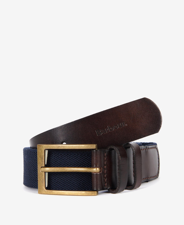 BARBOUR ALBYN LEATHER WEBBING BELT