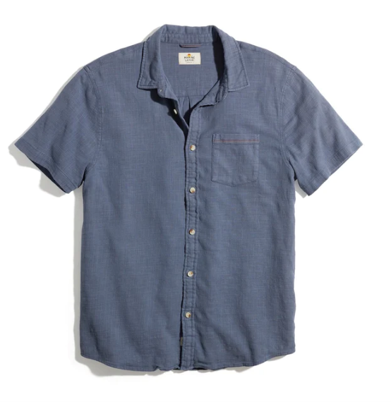 MARINE LAYER - Short Sleeve Stretch Selvage Shirt
