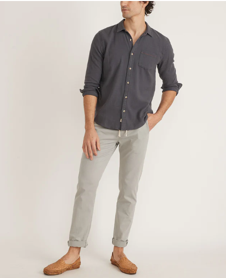 MARINE LAYER - Long Sleeve Classic Stretch Selvage Shirt