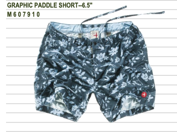 RELWEN GRAPHIC PADDLE SHORT--6.5"