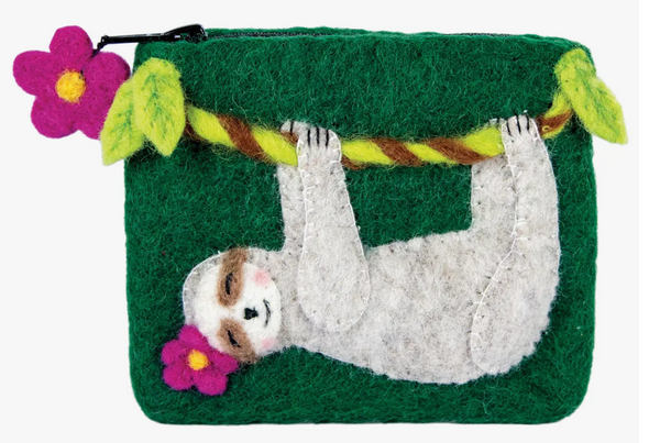 Fair Trade Hand-made Felted Coin Purse